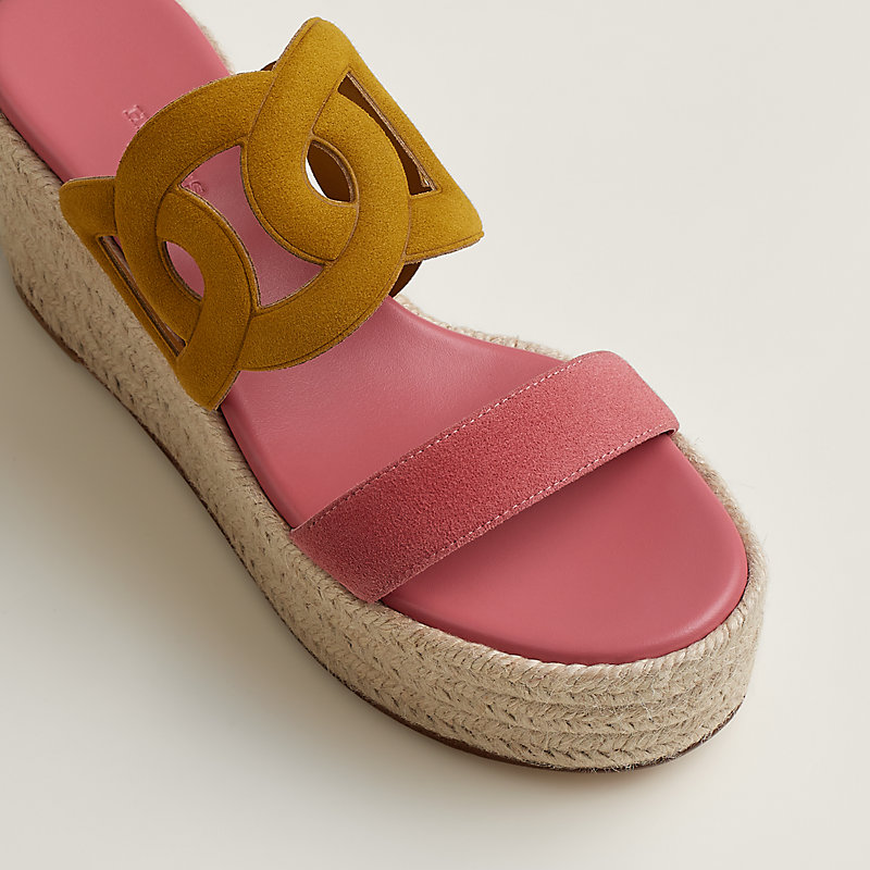 Ithea 30 espadrille - Green | Hermès UK